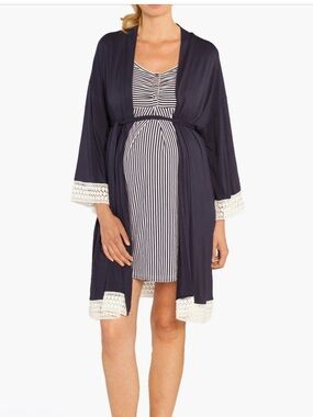 Angel Maternity, nursing robe, dress and baby blanket